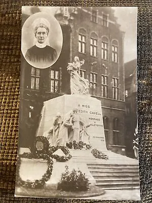 WWI Era RPPC Nurse Edith Cavell Memorial Photo Postcard • £3.99