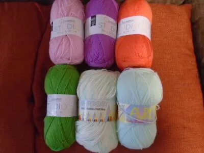 Baby Double Knit DK Yarn Incl Deramores 100g Various Colours Available NEW • £2.65