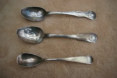 Silver Spoons X 3 Edinburgh Silver • £25