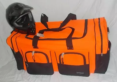 XL Moto Cross Atv Mx Gear Bag Motocross Off Road Paintball ORANGE • $44.99