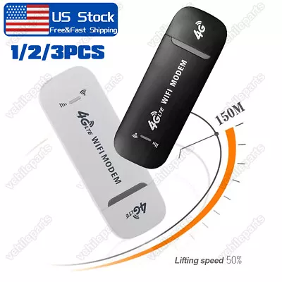 Unlocked 4G LTE WIFI Wireless USB Dongle Mobile Broadband 150Mbps Modem SIM Card • $14.57