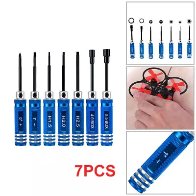 £12.56 • Buy 7Pcs Precision Hex Screw Driver Set Box Spanner Repair Mend Tools Kit For RC Car