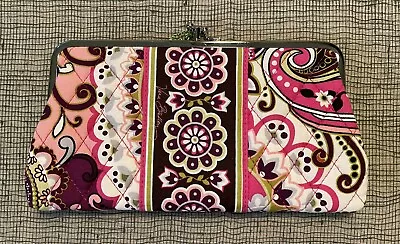 Vera Bradley  Double Kiss Lock Clutch Wallet Very Berry Paisley  NEW * NWT* • $38