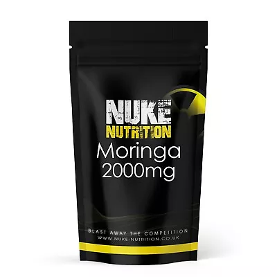 Moringa 2000mg Capsules 100% Raw High Strength Tablets X 60 • £3.99