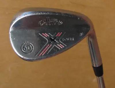 Chrome Custom Callaway X Tour Lob Wedge 60 Loft 11 Bounce U Grind Md Golf Club • $33