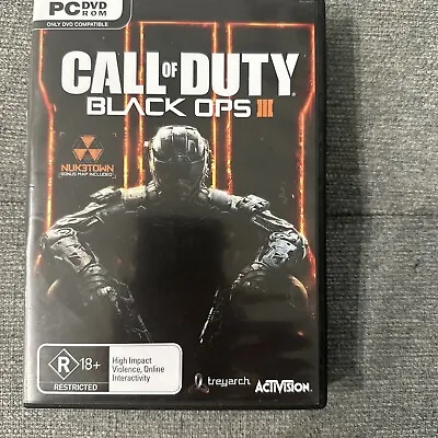 Call Of Duty | Black Ops 3 | PC DVD ROM | 6 Disc | Freepost • $29.95