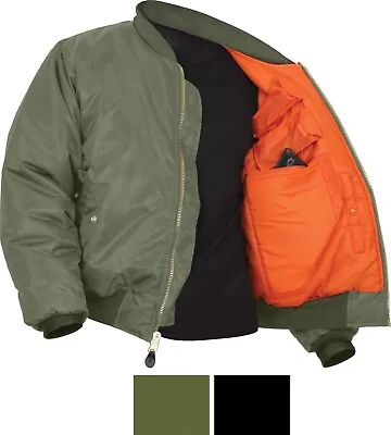 Concealed Carry Reversible Bomber CCW Flight Jacket Air Force MA-1 Coat • $63.99