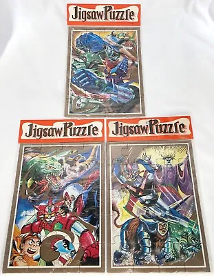 1970s Shogun Warriors Vintage Jigsaw Puzzle LOT Of 3 Japan Great Mazinga Dragun • $99.98