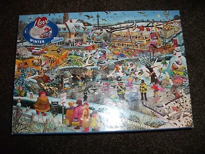 Gibsons Jigsaw - I Love Winter - Mike Jupp -  1000 Piece - Excellent Condition • £2.99