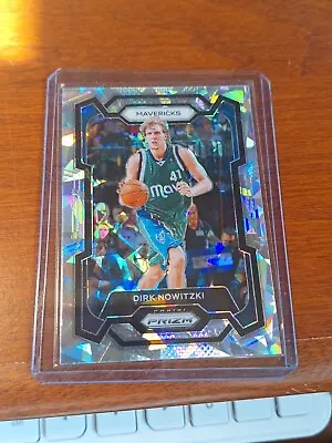 Dirk Nowitzki 2023-24 Panini Prizm Silver Ice Prizm #187 Dallas Mavericks • $1.50