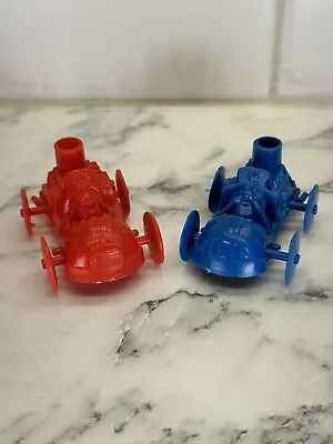$19.99 • Buy TWO VTG Cap'n Captain Crunch BALLOON CAR RACER Toy Cereal Premium Prize Toys.