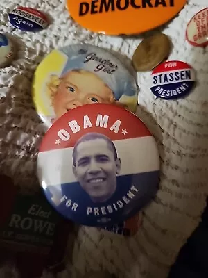 Political Buttons -obama • $7.99