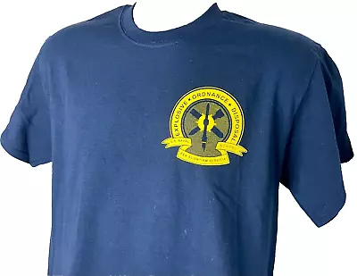 Us Navy Explosive Ordnance Disposal School Blue T Shirt Size Medium New Nwt • $36.99