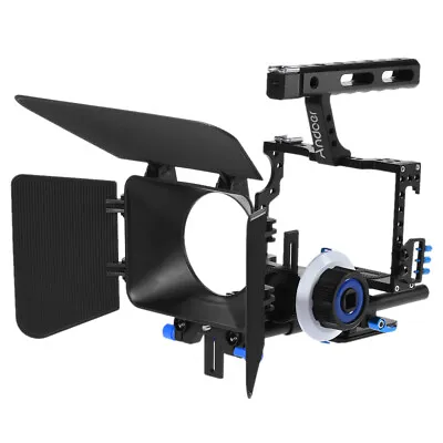 £97.55 • Buy DSLR Rig Video Camera Cage Follow Focus Handle Grip  Film Movie Kit F1O7