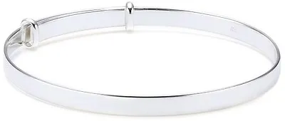 925 Solid  Sterling Silver  Baby's Christening Plain Bracelet  • £11.99