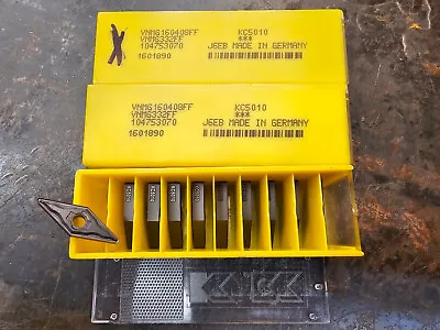 Qty 5 Kennametal VNMG 332 FF VNMG160408FF 1601890 KC5010 Grade Carbide Inserts • $55