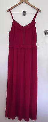 City Chic Red Maxi Dress Chiffon Style Formal Size S NWOT • $50