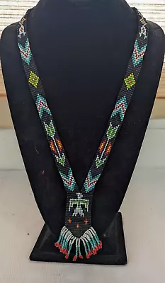 Vintage Native American Beaded Necklace 1960-70s • $24.99