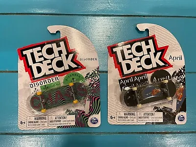 Tech Deck Disorder And April Common Skateboard For Your Finger • $0.99