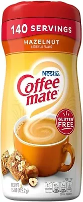 EXP 25MAR24 - [2 PACK]Nestle Coffee Mate Hazelnut 425g 150z - American Import • £9.30