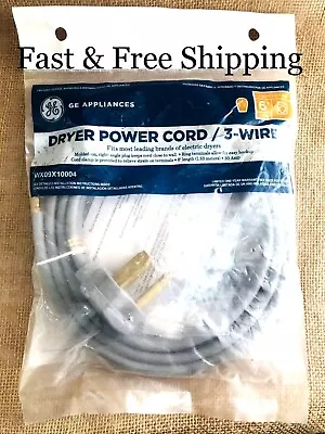 GE 3 Prong Universal Electric Dryer Power Cord 6 Foot 3 Wire WX09X10004 • $14.79