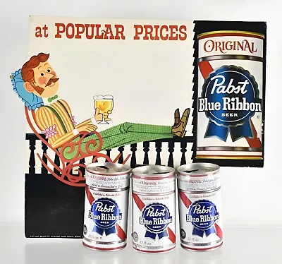 1960s Pabst Blue Ribbon Beer Counter Display 11x17 3-D Replica • $29.99