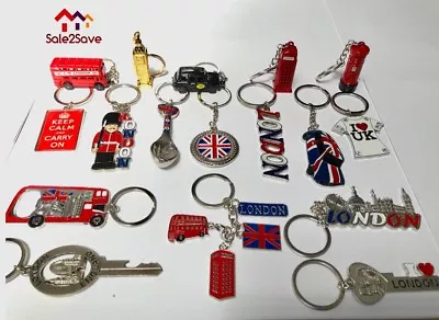 5 Mix British Miniature London Key Ring Brelock Diecast Metal Keychain Souvenir • £1.95