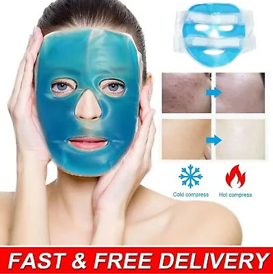 Cooling Gel Face Mask Hot Cold Pack Beauty Relax Medical Facial Skin Face Care • $9.99