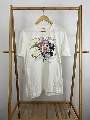 VTG 80s Vietnam Veterans Memoria Wall DC Paper Thin T-Shirt RARE Size XXL • $39.95