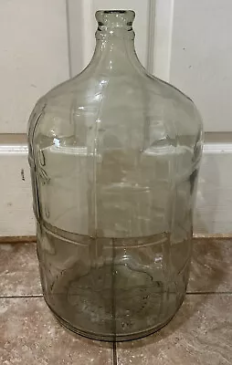 Vintage 5 Gallon Glass Water Jug Made In Mexico 19.1 LTS  Beer Wine • $35.28