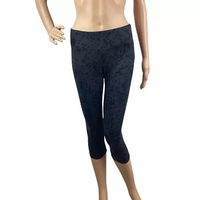 Marika Tek Leggings Size S Gray Print Capri • $11.99