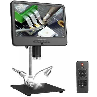 AD210 Digital 10.1inch Adjustable LCD Electronic 1080P Soldering Microscope Tool • $190.37