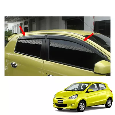 2012 - 2015 Wind Deflector Weather Guard 4 Pc On Mitsubishi Mirage Space Star • $97.61