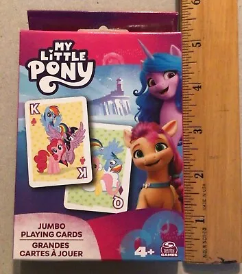 My Little Pony Jumbo Playing Cards 54 Card Deck Game  Jokers New Sealed XL • £3.33