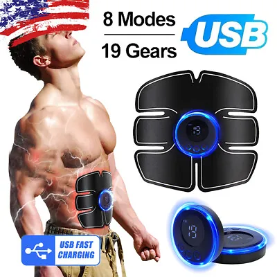 Abdominal Exercise Electric Muscle Stimulator Belt ABS Trainer Training 8 Modes  • $6.85