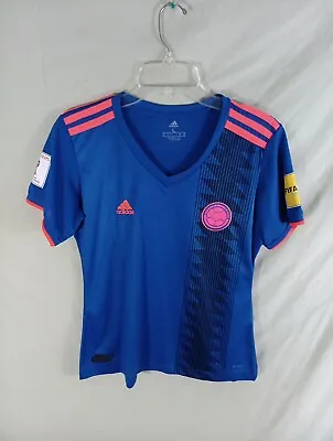 Adidas 2018 Women's Size Large Soccer Football Jersey Blue FIFA Shirt • $13.34