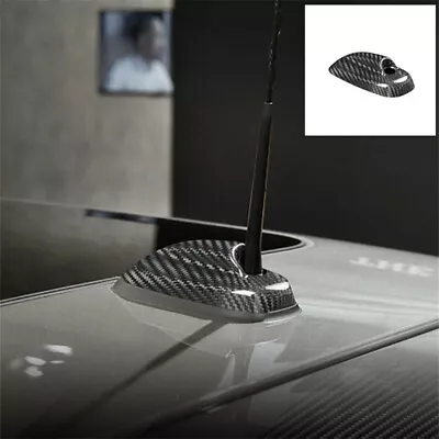 Real Carbon Fiber Roof Shark Fin Antenna Cover Trim For BMW Mini Cooper F55 F56 • $28.78