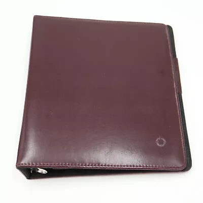 Franklin Covey 7 Ring Binder Organizer Planner Maroon Faux Leather 25769.483 • $13.49