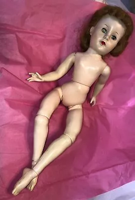 Vtg VALENTINE ? Ballerina Doll  50’s Hard Plastic As Is • $16