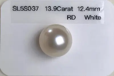 $249 • Buy Big 12.4mm Round White South Sea Loose Pearl Undrilled,high Luster