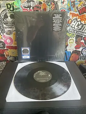METALLICA The Black Album 2LP VG++ CLEAR W/ BLACK MARBLE VINYL W/HYPE STICKER • $39.99