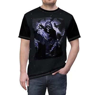 Unisex Premium T-shirt Grim Reaper Death Crows Wandering Death God Pentagram  • $129.99