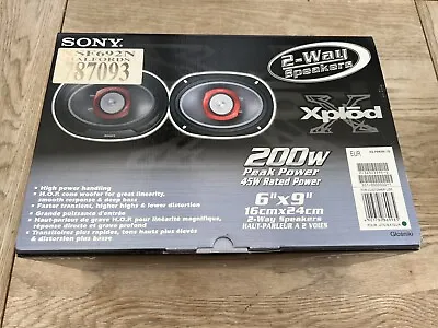 SONY XS-F692N Xplod 2 Way Speakers 6”x9” 200W Brand New Boxed 90s BNIB • £74.99