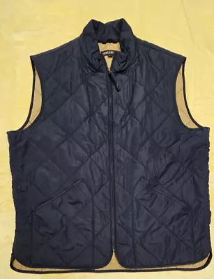 J. Crew Mercantile Navy Blue Lightweight Quilted Men’s Zip Front Vest Large • $36.99