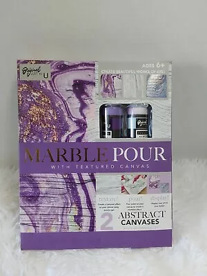 Original Art By U Marble Pour W/2 Abstract Canvases To Create Amazing Art BNIB! • $12.90