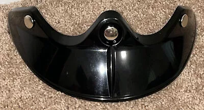 Shoei V-350 Black 3 Snap Helmet Bubble Visor. Vintage • $15.99