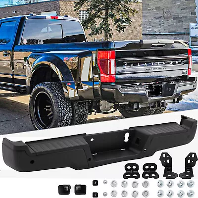 Black Rear Bumper Assembly For 2017-2022 Ford F-250 F-350 F-450 W/ Park • $359.99