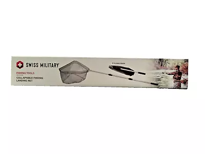 Swiss Military Collapsible Fishing Landing Net - Aluminum Handle And Sturdy Net • $18.88