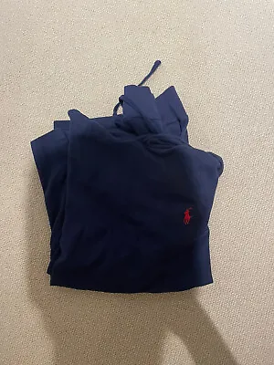 Ralph Lauren Mens Navy Blue Hoodie Size Medium • £50