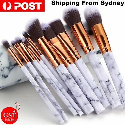 $6.82 • Buy 10pcs Professional Makeup Brush Set Foundation Blusher Cosmetic Make Up Brushes